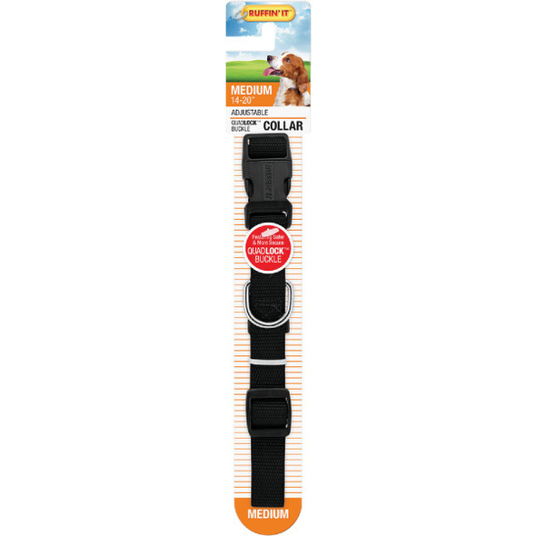 Lupine 3/4 In. Red Adjustable Dog Collar