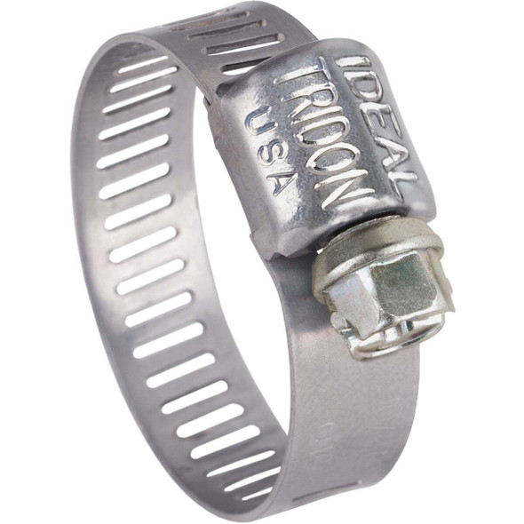 Ideal 5/16 In. - 5/8 In. All Stainless Steel Micro-Gear Hose Clamp Pack of 10
