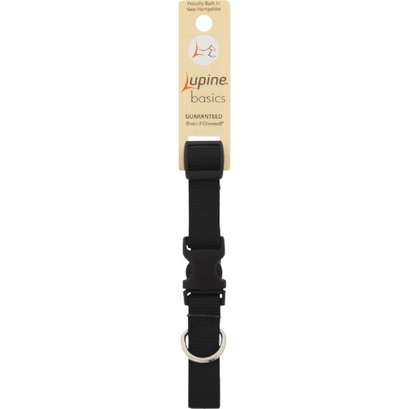 Lupine 3/4 In. Traditional Solid Black 9 to 14 In. Adjustable Collar 27501