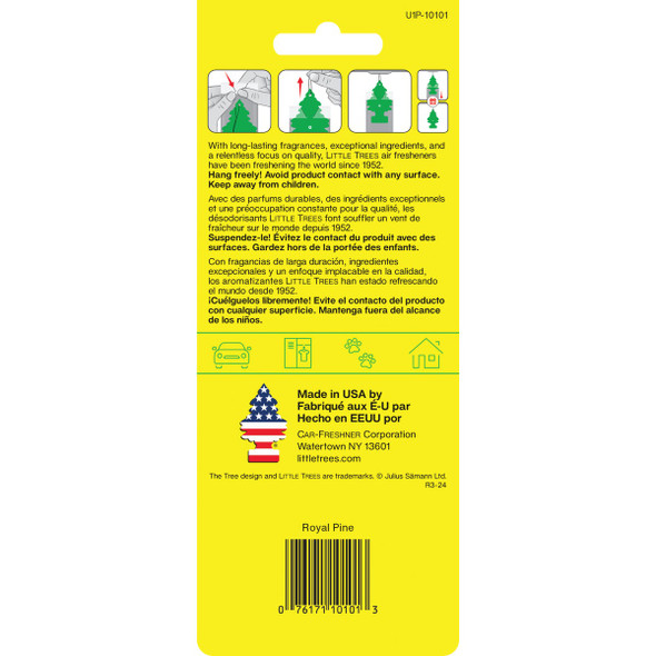 Little Trees Car Air Freshener, Royal Pine U1P-10101 579866