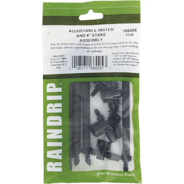 Raindrip Full Circle 4 In. Adjustable Mister with Riser (5-Pack) 166005B 747179