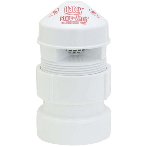 Oatey Sure-Vent 1-1/2 In. to 2 In. Air Admittance PVC Vent Valve 39017