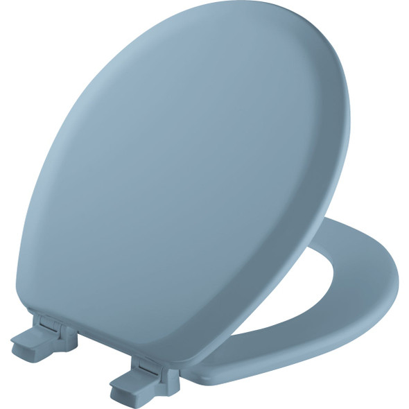 Bemis Mayfair Advantage Round Closed Front Blue Wood Toilet Seat 41EC034