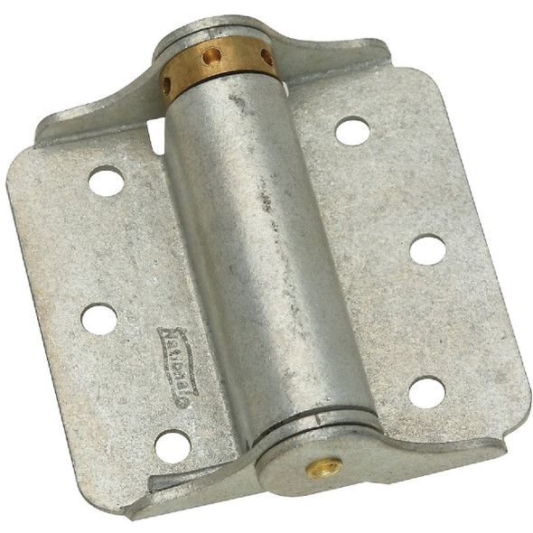 National Hardware 3 In. Galvanized Full-Surface Spring Door Hinge (2-Pack)