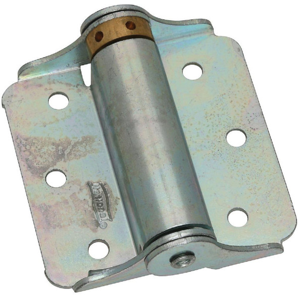 National Hardware 3 In. Zinc Plated Full-Surface Spring Door Hinge (2-Pack)