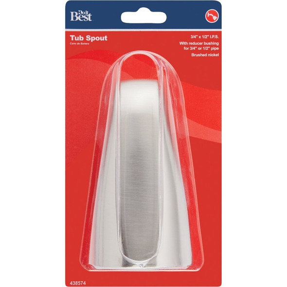 Do it Best Brushed Nickel Bathtub Spout B825-30BN 438574