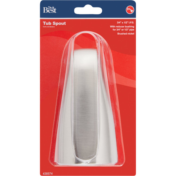 Do it Best Brushed Nickel Bathtub Spout
