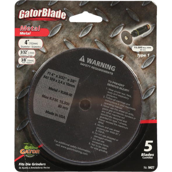 Gator Blade 7 In. 80 Grit Fiber Disc (3-Pack) 3081