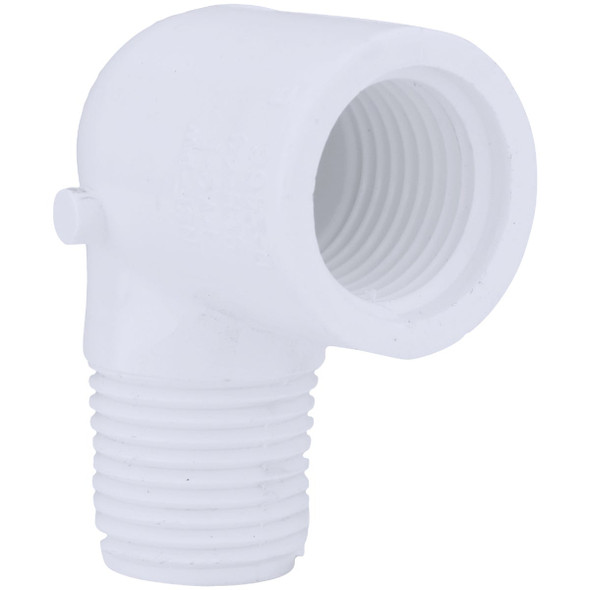 Charlotte Pipe 1/2"mipxfip 90d St Elbow PVC 02307  0600HA
