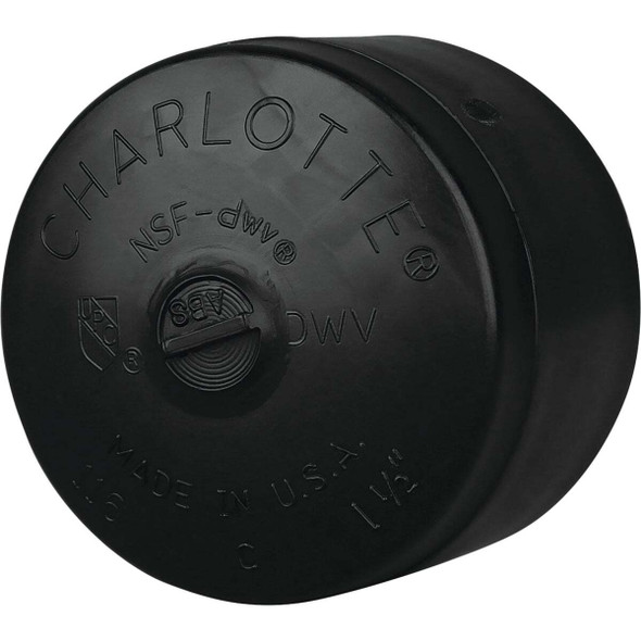 Charlotte Pipe 4 In. Hub ABS Cap ABS 00116  1200HA