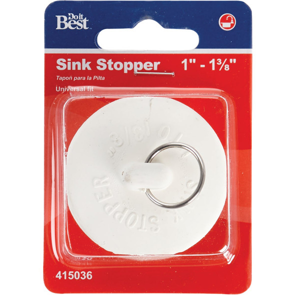 Do it 1 In. to 1-3/8 In. Rubber Sink Drain Stopper Do it 1 In. to 1-3/8 In. Rubber Sink Drain Stopper