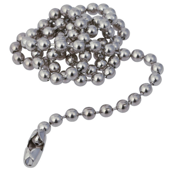 Do it Ball Pattern 15 In. Chrome-Plated Stopper Chain 415054 Do it Ball Pattern 15 In. Chrome-Plated Stopper Chain 415054