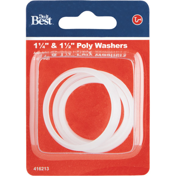 Do it Best Assorted Poly Slip Joint Washers (6-Pack) DIB855-03 416213