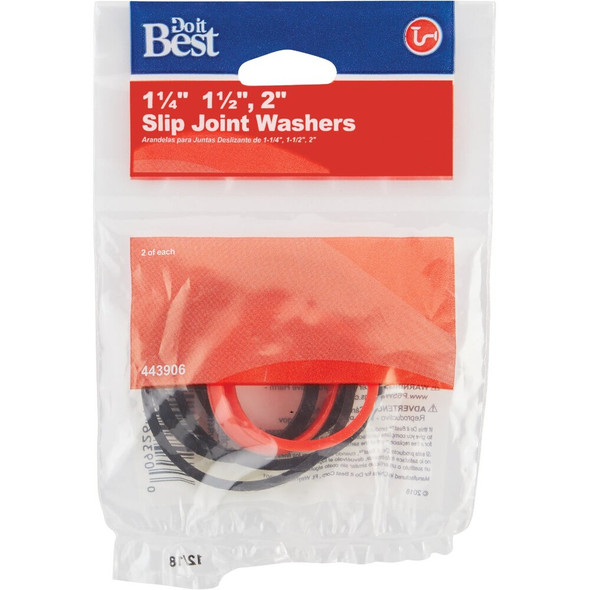 Do it Best Assorted Rubber Slip Joint Washers (6-Pack) DIB25513 443906