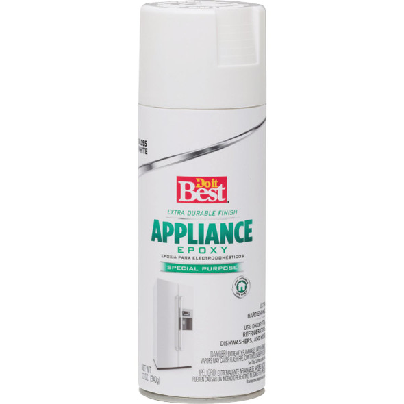 Do it Best Gloss White 12 Oz. Appliance Spray Paint 203299D 794107