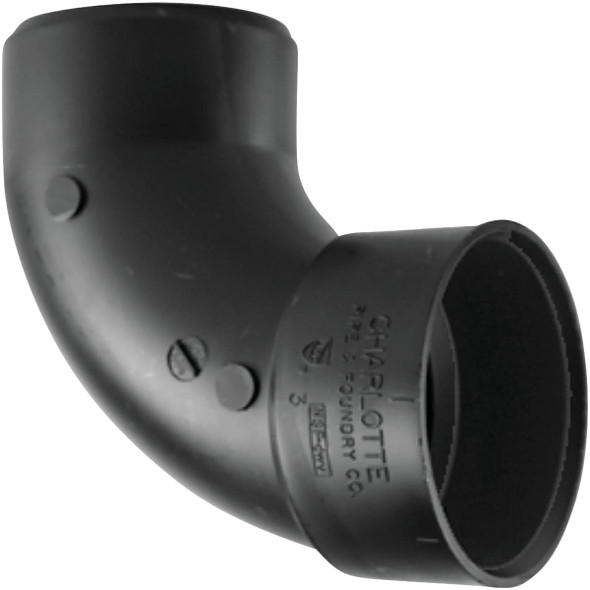 Charlotte Pipe 3 In. Hub x Spigot 90 Deg. Sanitary Street ABS Elbow (1/4 Bend) Charlotte Pipe 3 In. Hub x Spigot 90 Deg. Sanitary Street ABS Elbow (1/4 Bend)