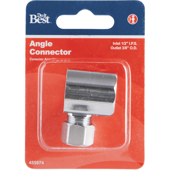 Do it Best 1/2 In. FIP X 3/8 In. OD Angle Connector Do it Best 1/2 In. FIP X 3/8 In. OD Angle Connector