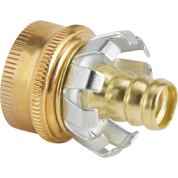 Best Garden 1/2 In. Female Brass Hose Coupling Mender GB-001