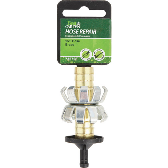 Best Garden 1/2 In. Brass Mid-Hose Mender