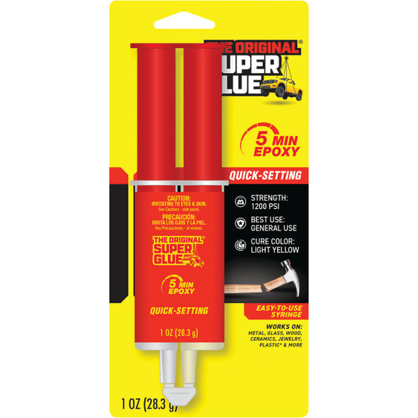 The Original Super Glue 1 Oz. Quick Set Epoxy Syringe 11710366