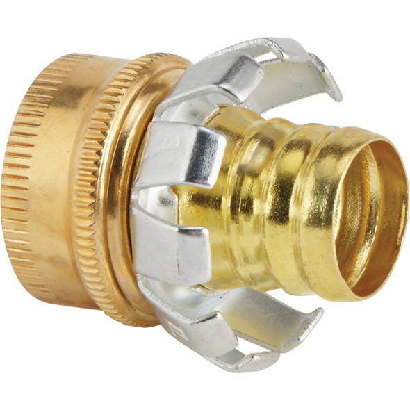 Best Garden 3/4 In. Female Brass Hose Coupling Mender GB-005