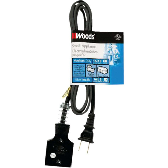Woods 6 Ft. 16/2 15A Roaster & Appliance Cord 290