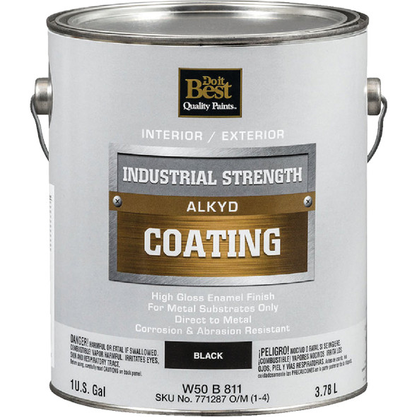 Do it Best Alkyd Industrial Coating, Black, 1 Gal. W50B00811-16