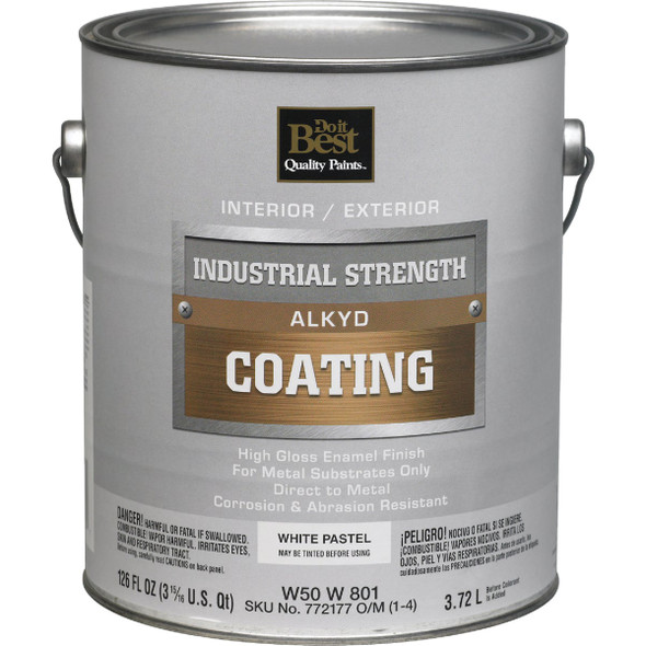 Do it Best Pastel Base Alkyd Industrial Coating, White, 1 Gal. W50W00801-16