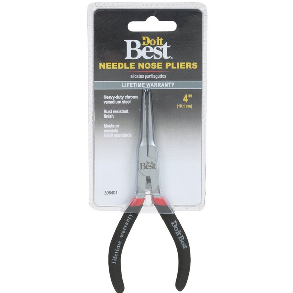 Do it Best 4 In. Needle Long Nose Pliers 306401 306401