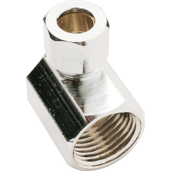 Do it Best 3/8 In. FIP X 3/8 In. OD Angle Connector DIB75PCLF