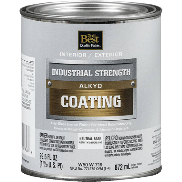 Do it Best Neutral Base Alkyd Industrial Coating, 1 Qt. W50W00719-44