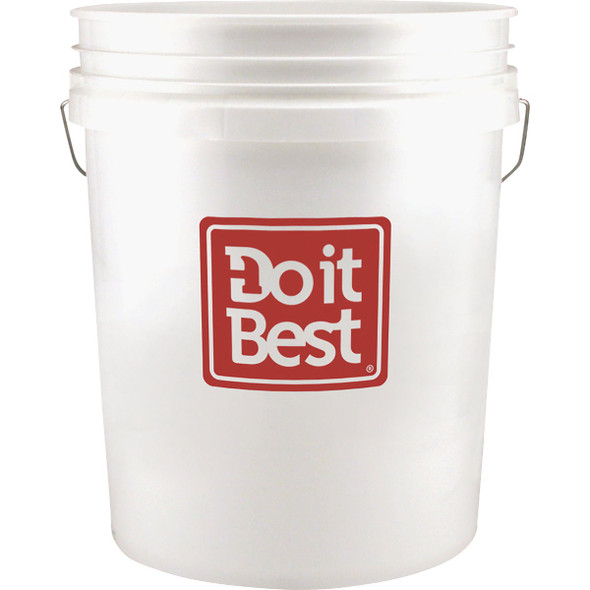 Do it Best 5 Gal. White Bucket with Red Logo 1123280