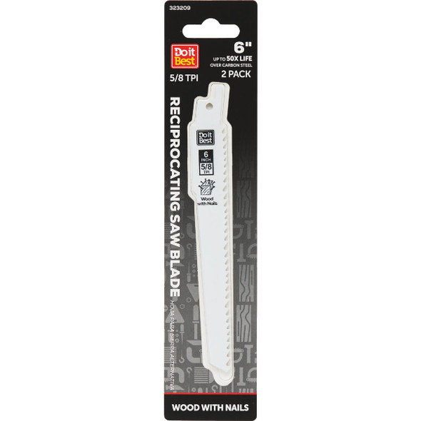 SIM Supply, Inc. 2pk 6" 5/8t Recip Blade QJDIB-RS-002