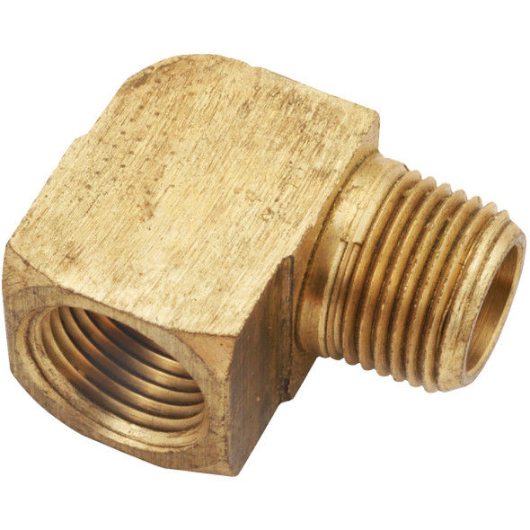 Anderson Metals 3/8 In. 90 Deg. Yellow Brass Elbow (1/4 Bend) 756116-06