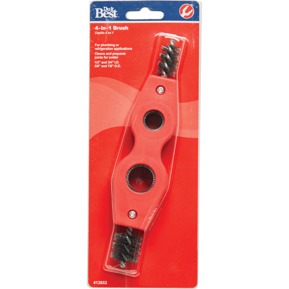 Do it Best 1/2 In., 3/4 In. O.D. 4-in-1 Fitting Brush 413852