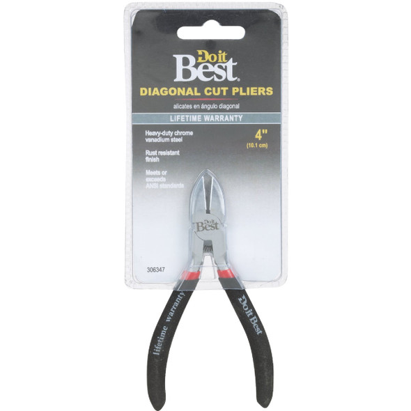 Do it Best 4 In. Diagonal Cutting Pliers 306347 306347