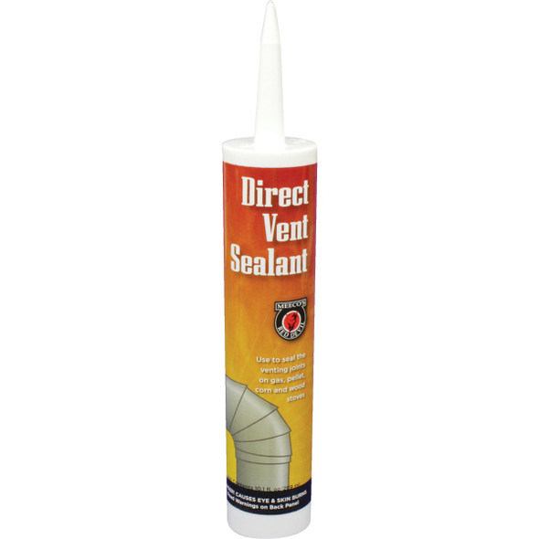 Meeco's Red Devil 10.3 Oz. Black Direct Vent Hi-Temp Sealant 615