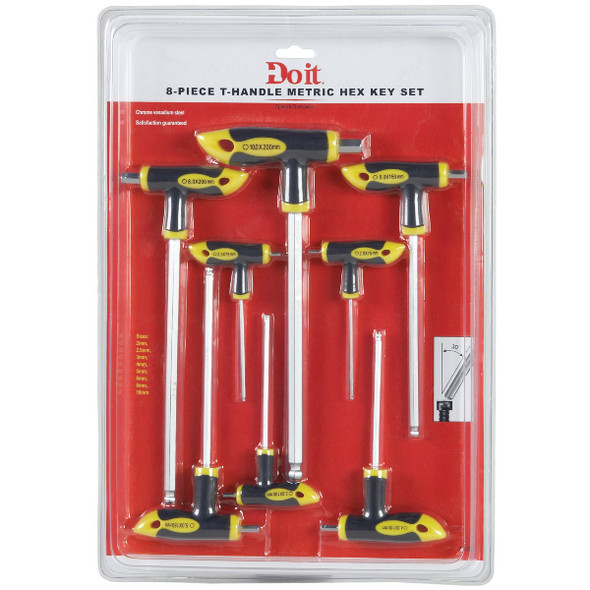 Do it Metric T-Handle Hex Key Set, 8-Piece 315761 315761