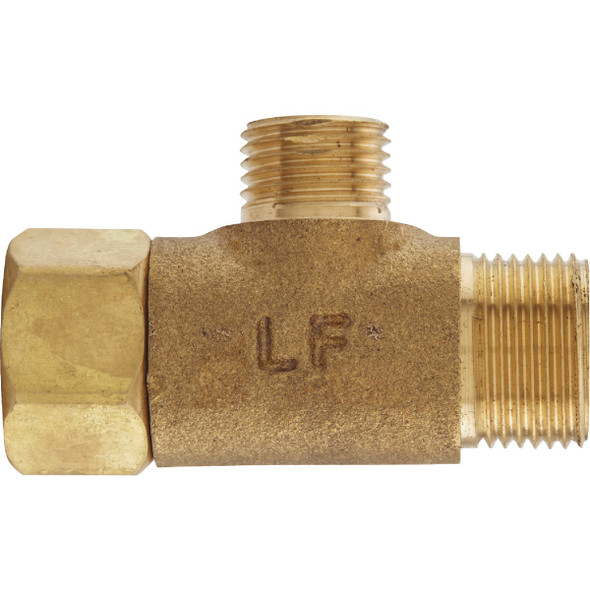 Do it Best 3/8 In. OD Fem x 3/8 In. OD x 1/4 In. OD Brass Extender Tee DIB2037LF