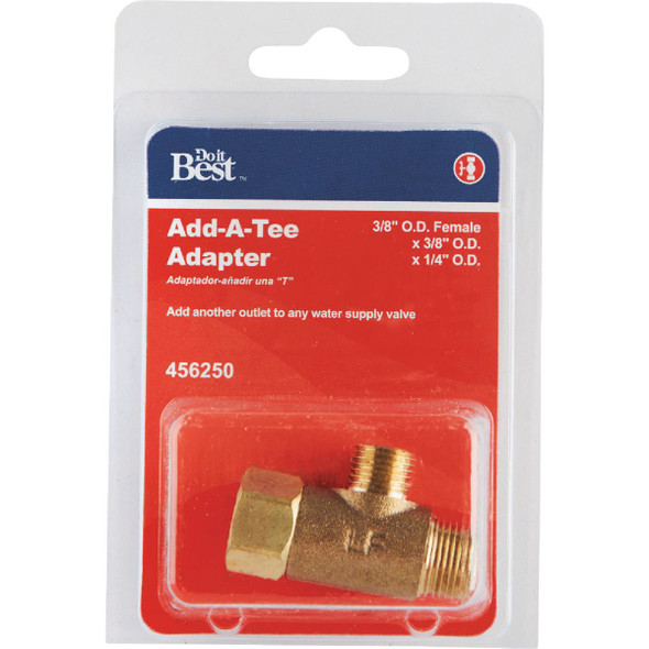 Do it Best 3-8 In. OD Fem x 3-8 In. OD x 1-4 In. OD Brass Extender Tee DIB2037LF 456250