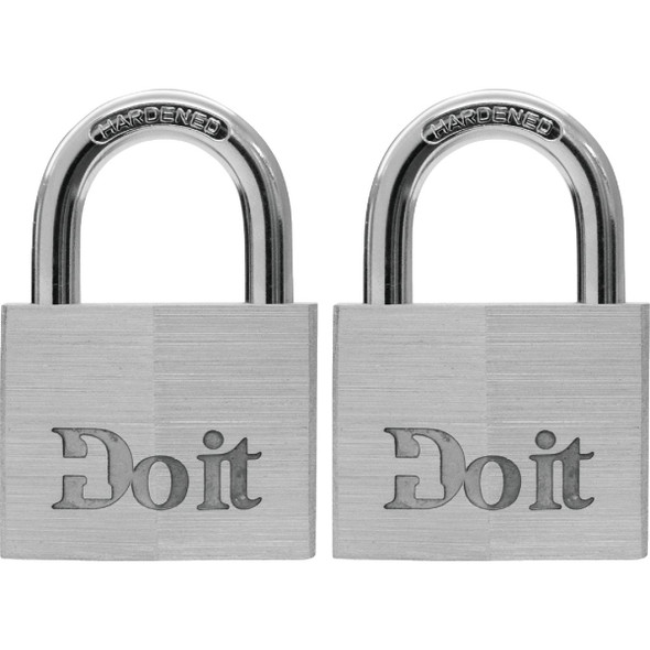 Do it 1-1/2 In. Aluminum Keyed Padlock (2-Pack) 1840TDIB