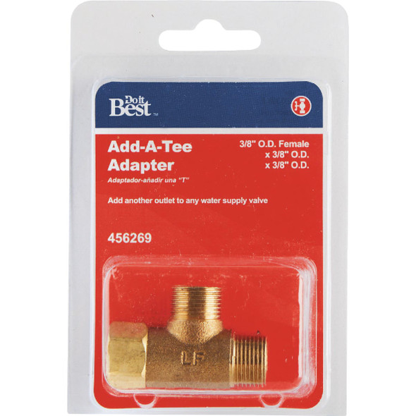 Do it Best 3-8 In. OD Fem x 3-8 In. OD x 3-8 In. OD Brass Extender Tee DIB2038LF 456269
