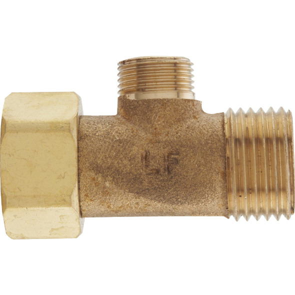 Do it Best 1/2 In. FIP x 1/2 In. MIP x 3/8 In. OD Brass Extender Tee DIB2040LF