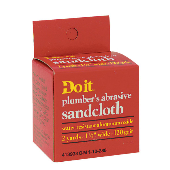 Do it 1-1/2 In. x 2 Yd. 120-Grit Plumber's Abrasive Sand Cloth 95025-288