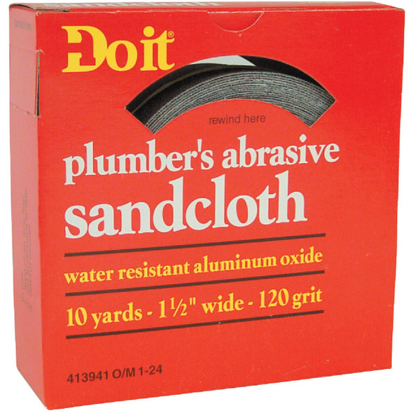 Do it 1-1/2 In. x 10 Yd. 120-Grit Plumber's Abrasive Sand Cloth 95107