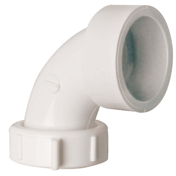 Do it Best 1-1/2 In. Solvent Weld White PVC 90 Degree Outlet Elbow DIB55-11