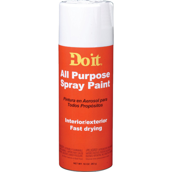 Do it 10 Oz. Flat All Purpose Spray Paint, White 203305