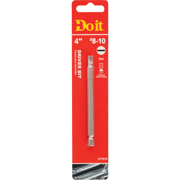 Do it #8-10 Slotted 4 In. Power Screwdriver Bit 375911DB