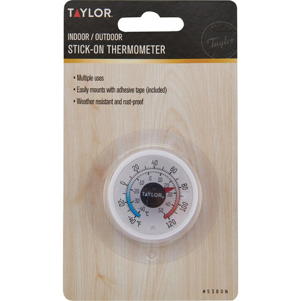 Taylor 1-3-4 In. Dia. Stick-on Thermometer 5380N 603503