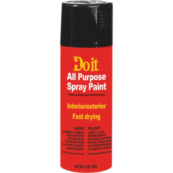 Do it 10 Oz. Gloss All Purpose Spray Paint, Black 203301